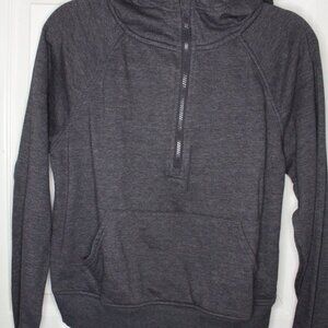 Members mark grey kids half zip hoodie